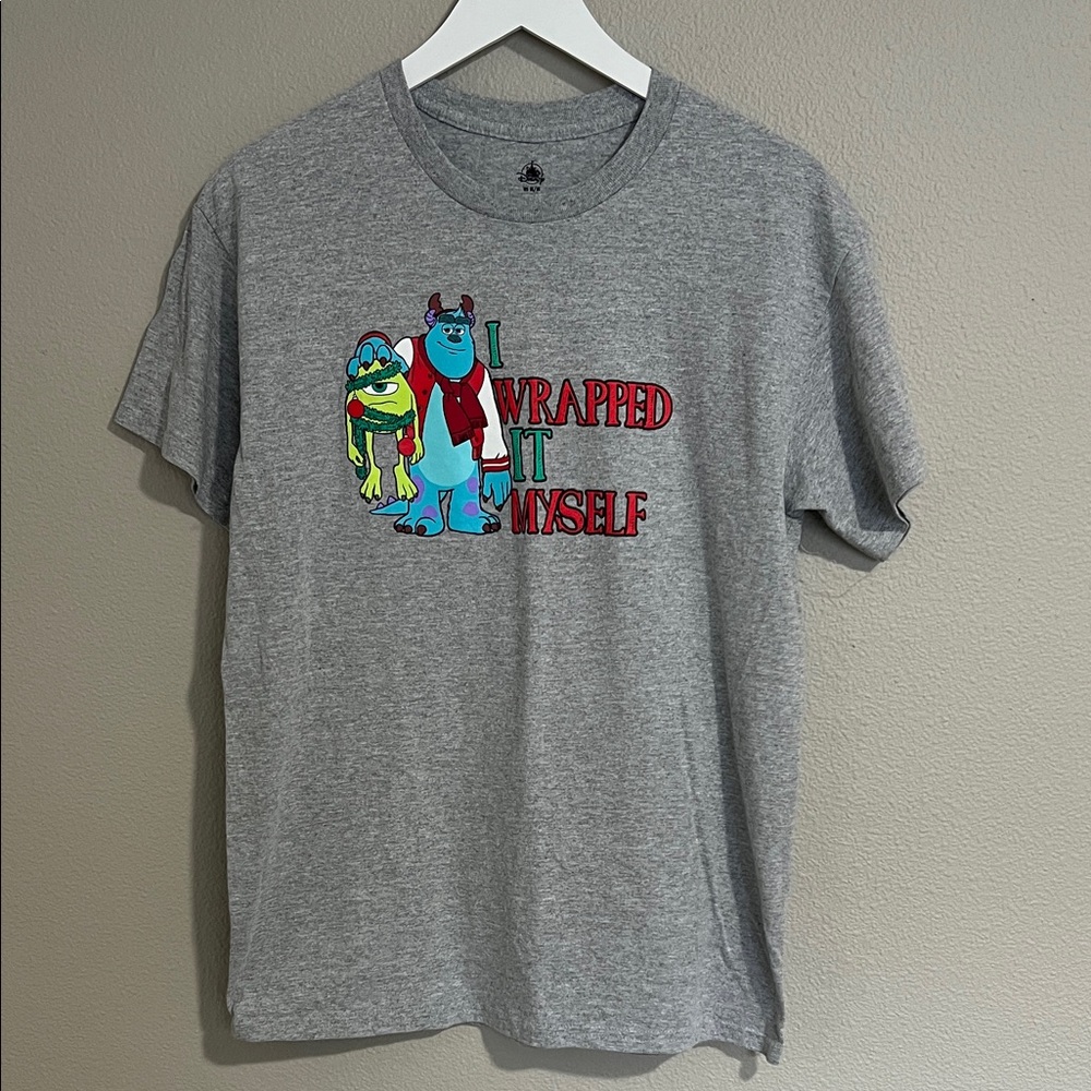 Disney Parks Gray Monsters Inc Characters Graphic Short Sleeve Tee